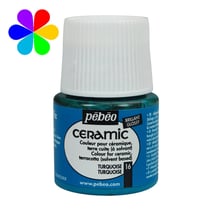 Pot 45 ml peinture céramique Pébéo Setacolor Ceramic - Turquoise