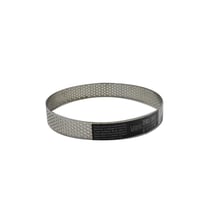 Cercle à tarte perforé en inox - Patisdécor - 20 cm