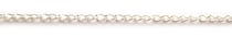 Chaîne à maille de 2 mm - 1 mètre - Argent