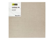 Châssis - toile 3D 100% lin Monali - 40 x 40 cm