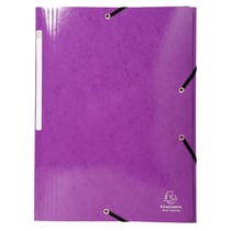 Chemise à élastique 3 rabats A4 - Maxi Capacity - Carton - Exacompta - Violet