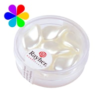 Perles chips Renaissance - blanc neige 