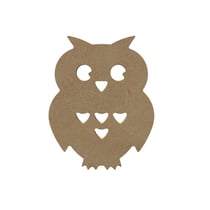 Support médium - Chouette ajourée - 15 cm