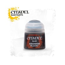 Peinture Citadel Base - 12 ml - Abaddon Black