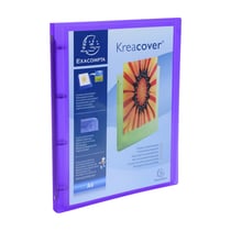 Classeur Kreacover - 21x29,7 cm - dos 20mm - Mauve - Exacompta