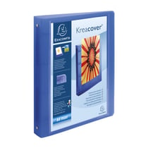 Classeur KreaCover - 21x29,7 cm - maxi - dos 40mm - Bleu - Exacompta