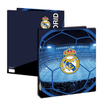 Classeur A4+ - Dos 40 mm - Polypro - La Plume Dorée - Real Madrid - Bleu