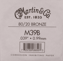 Corde de guitare Folk - M175 - tirant 39 - Martin