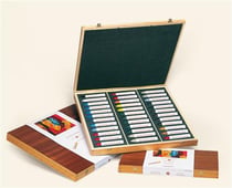 Coffret bois 36 pastels huile
