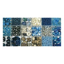Coffret créatif de perles en verre - 240g - turquoise