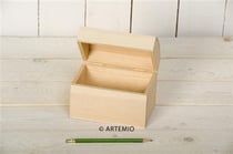 Coffret en bois à décorer - 15x9.8x11.4 cm