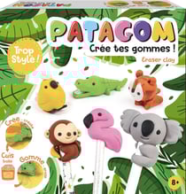 Coffret Patagom Crée tes gommes - Animaux sauvages