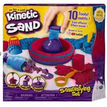 Coffret sable magique à modeler Kinetic sand - Coffret Sandisfying - 900g et 10 moules