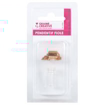 PENDENTIF VERRE BOUTEILLE 25x10mm