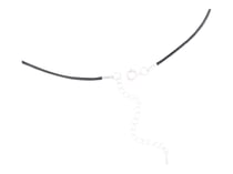 Collier court coton cire Créalia - Noir