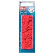 Boutons Pression Color Snaps - étoile rouge - 12.4 mm