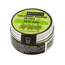 Colorant poudre - vert anis - 5 g - Patisdécor