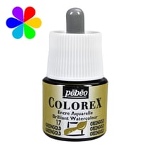 Encre aquarelle Colorex Pébéo - 45 ml - greengold
