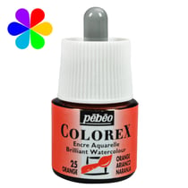Encre aquarelle Colorex Pébéo - 45 ml - orange
