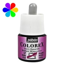 Encre aquarelle Colorex Pébéo - 45 ml - prune