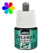 Encre aquarelle Colorex Pébéo - 45 ml - vert luciole