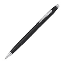 Stylo roller - Century Classic laqué noir - Pointe moyenne - Cross