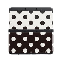 Coque Nintendo New 3DS n°15 - Pois Noir/Blanc