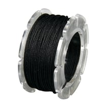Bobine cordon ciré noir - 10 m