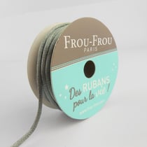 Bobinette Frou-Frou - 10 m x 2 mm - Cordon de satin - Ciel d'orage