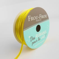 Bobinette Frou-Frou - 10 m x 2 mm - Cordon de satin - Tournesol