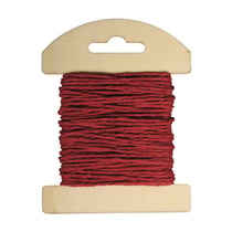 Cordon papier - rouge - 1.2mm