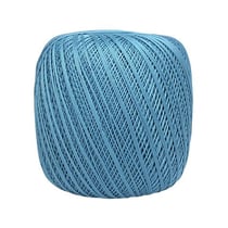 Pelote de fil à crocheter 100% coton - Distrifil - Déco 8 - Bleu ciel