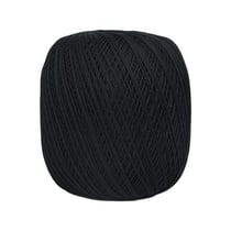 Pelote de fil à crocheter 100% coton - Distrifil - Déco 8 - Noir