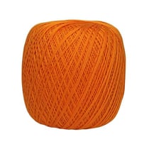Pelote de fil à crocheter 100% coton - Distrifil - Déco 8 - Orange