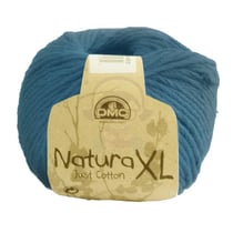 Pelote de fil à crocheter 100% coton - DMC - Coton Natura XL - Bleu canard 71