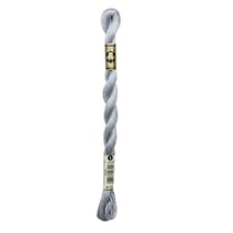 Fil à broder DMC - Coton perlé n°3 - Chrome métallisé 415