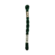 Fil à broder DMC - Coton perlé n°3 - Vert forêt noire 890