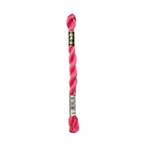 Fil à broder DMC - Coton perlé n°3 - Rose fluo 956