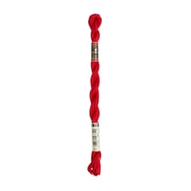 Fil à broder DMC - Coton perlé n°5 - Rouge carmin métallisé 321