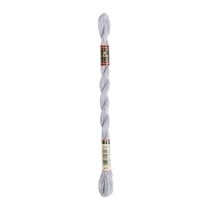 Fil à broder DMC - Coton perlé n°5 - Chrome métallisé 415