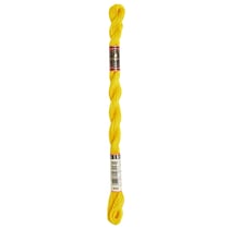 Fil à broder DMC - Coton perlé n°5 - Jaune vif 444