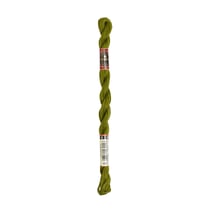 Fil à broder DMC - Coton perlé n°5 - Vert mousse dorée 469