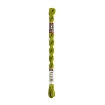 Fil à broder DMC - Coton perlé n°5 - Vert criquet 581