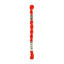 Fil à broder DMC - Coton perlé n°8 - Rouge vif 606