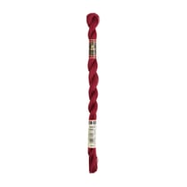 Fil à broder DMC - Coton perlé n°8 - Cerise oire métallisée 815