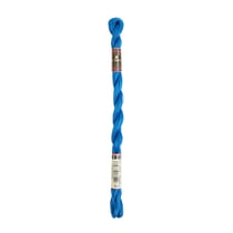 Fil à broder DMC - Coton perlé n°8 - Bleu Gentiane métallisé 825