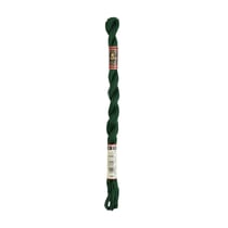 Fil à broder DMC - Coton perlé n°8 - Vert forêt noire 890