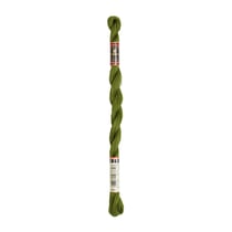 Fil à broder DMC - Coton perlé n°8 - Vert mousse 937