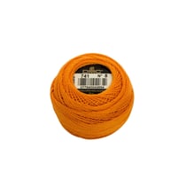Fil à broder DMC - Coton perlé n°8 - Mandarine 741