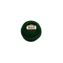 Fil à broder DMC - Coton perlé n°8 - Vert forêt noire 890